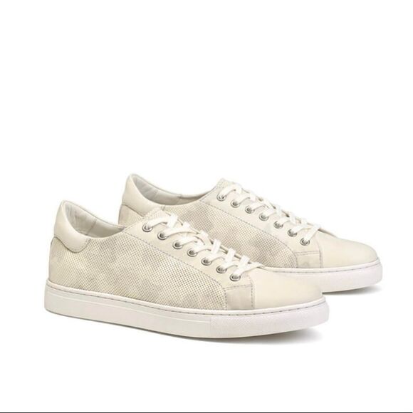 Trask Alder Leather Sneakers - White/camouflage pattern - Picture 1 of 8